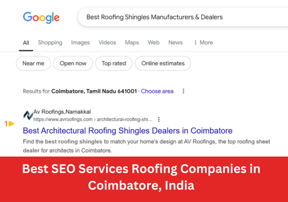 Best SEO Services for Roofing Companies in Coimbatore, India